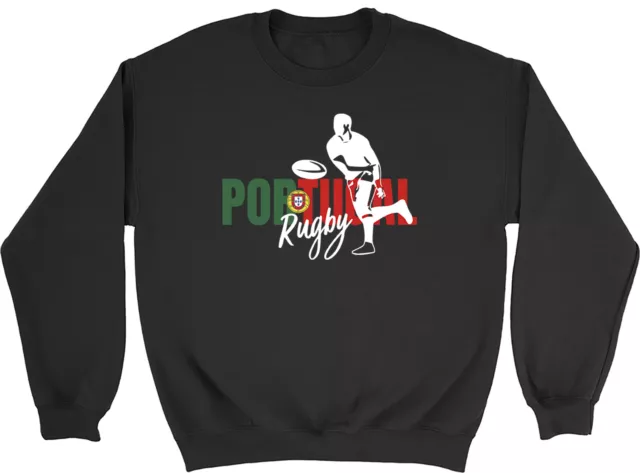 Portugal Rugby Kids Sweatshirt Supporters Fans World Cup Boys Girls Gift Jumper