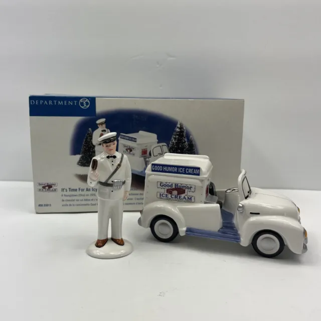 Dept 56 IT'S TIME FOR AN ICY TREAT Snow Village Good Humor Truck #55013 1999