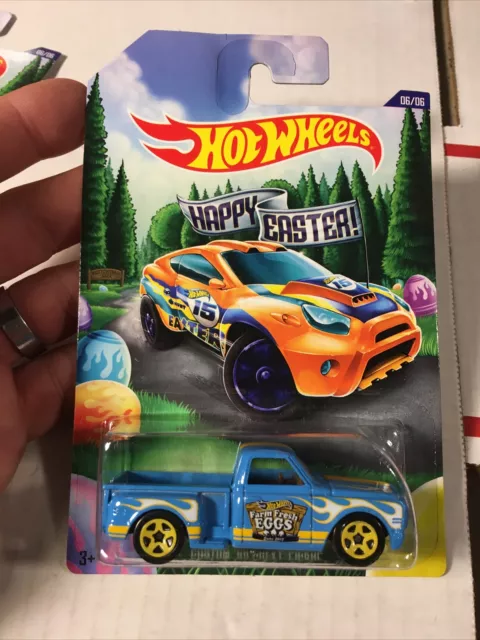 Hot Wheels 2015 Happy Easter Custom '69 Chevy Pickup Farm Fresh Eggs (b44)