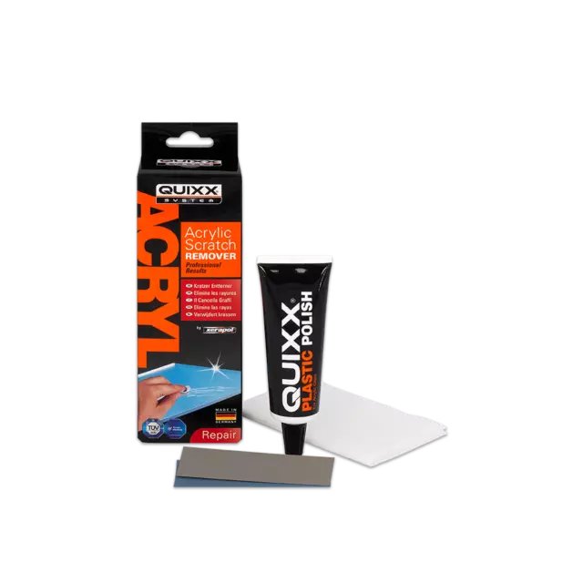 Quixx Xerapol Acrylic Plastic Polish Scratch Remover - Plexiglas Surface Car Qa1