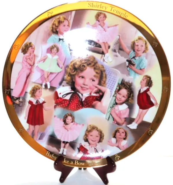 Shirley Temple Baby Take A Bow Collectors Plate No A2424 The Danbury Mint 12" D