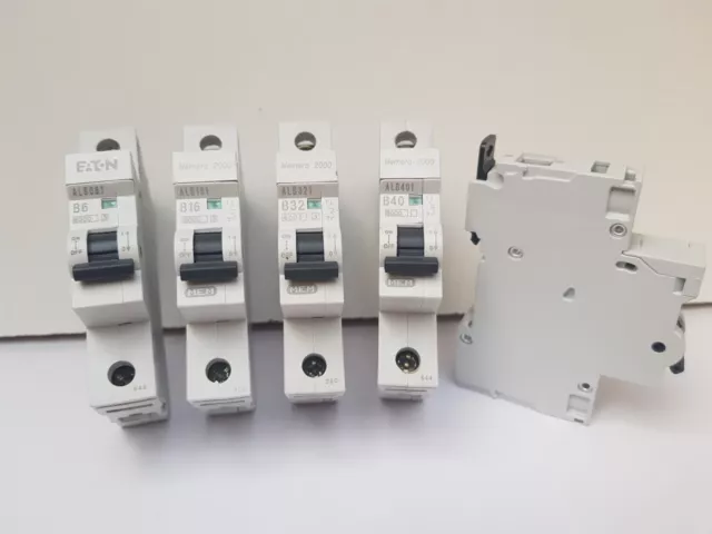 Mem Eaton Memshield 2 Type B Mcb Circuit Breakers 6A 16A 32A & 40A Alb321 Mbh132