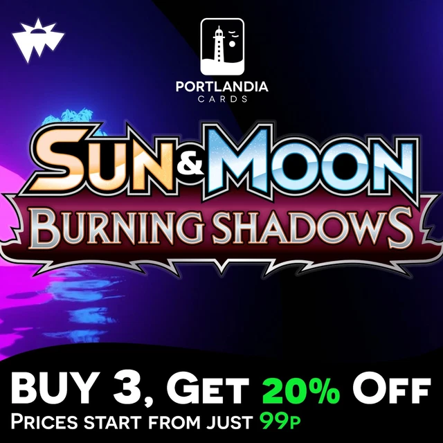 Pokemon - SM Burning Shadows - Reverse & Standard Holo Singles