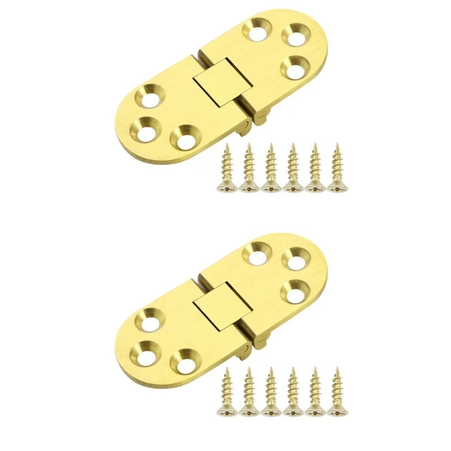2 bisagras plegables con solapa de 180 grados bisagras ocultas bisagras de encimera