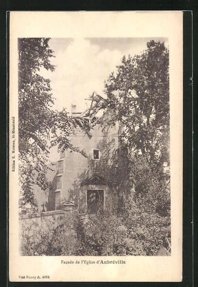 CPA Aubréville, Facade de l´Eglise