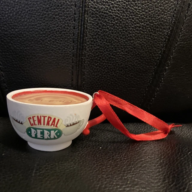 HALLMARK FRIENDS CENTRAL Perk Coffee Cup Matthew Perry Xmas Ornament