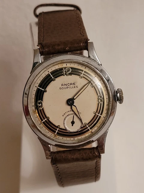 Vintage Ancre Goupilles Manual-wind Men’s Watch Silver Tone Antimagnetic 30mm Vintage Ancre Goupilles Ladies watch dress watch - Gem main image 4