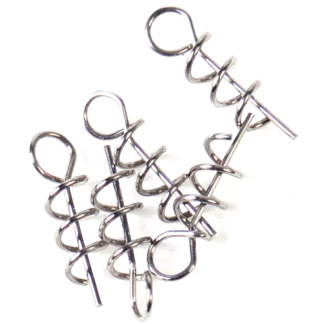 100 Stück Spring Spiral Weiche Köder Bait Lockmittel Pin Fishing Fisch Angeln 2