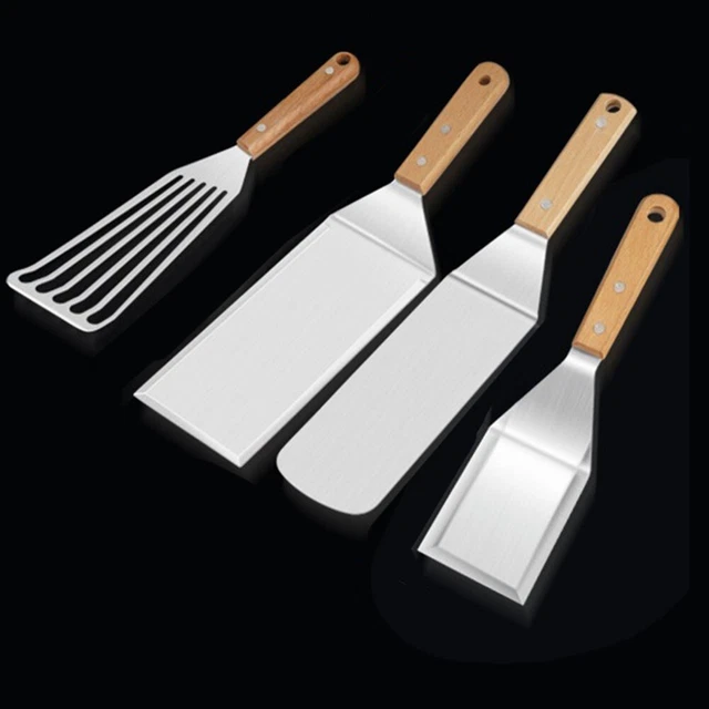 Spatola Per Hamburger In Acciaio Inox - Grande E Resistente Per Barbecue E Plancha - Foto 7