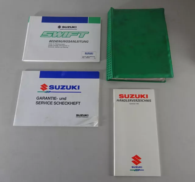 Bordmappe + Betriebsanleitung / Handbuch Suzuki Swift Typ EA von 05/1995