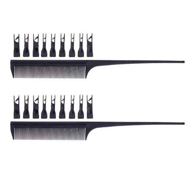 2 PIEZAS Peine de elevación Mezcla Peine Tinte para el cabello Cepillo de tinte