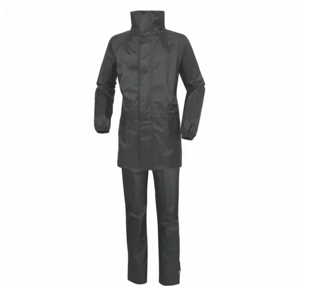 Veste marque Tucano Set Diluvio Start - Noir L pack veste/pantalon pluie