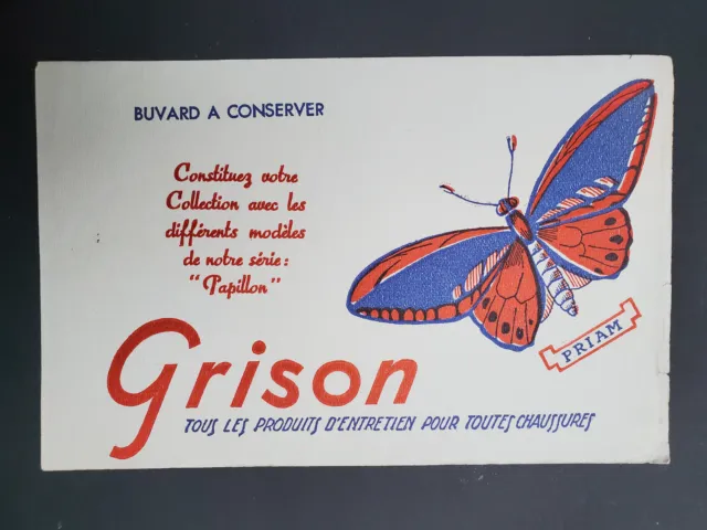 Buvard Entretien Chaussures GRISON - Série Papillon - Priam