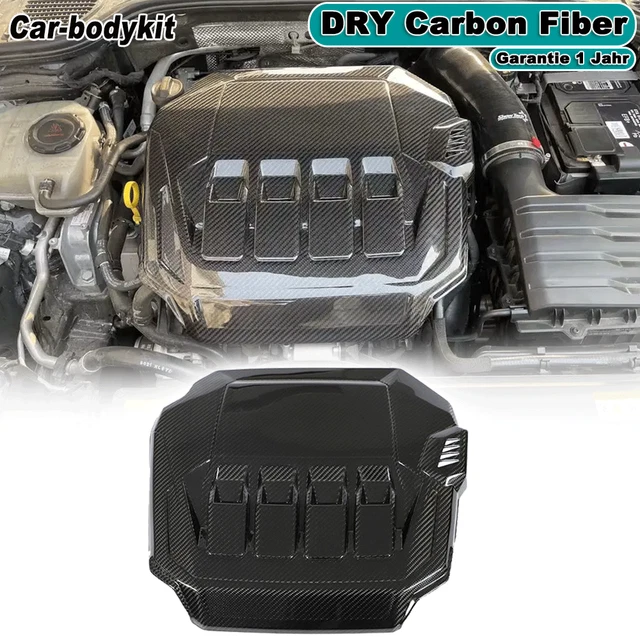 FÜR VW GOLF 8 MK8 GTI 20212023 DRY Carbon Motorabdeckung Abdeckung Engine Cover EUR 266,94