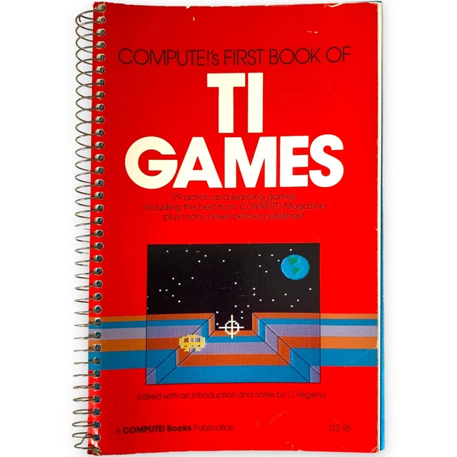 VTG 1983 Compute!’s First Book of TI Games Texas Instruments C. Regena
