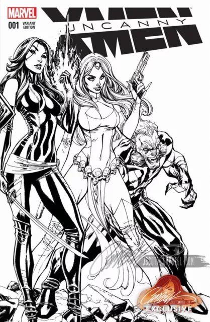 Uncanny X-Men 1 J Scott Campbell Connecting B&W Sketch Variant Nm Extraordinary