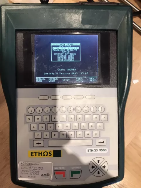 Ethos 9500 tester per elettrodomestici portatili pat