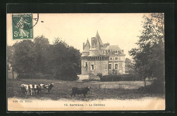 CPA Dormans, Le Chateau 1907