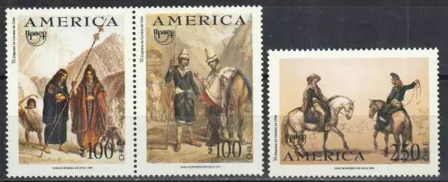 Chile Stamp 1187-1189  - America Issue,   Traditional Costumes