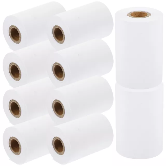 10 Rolls Weiß Thermopapier Kassenbon Druckerpapier Pos Papiere