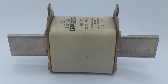 LJS Lindner Vollschutz Sécurité NH2 Insert Fusible 125 A 500V 2