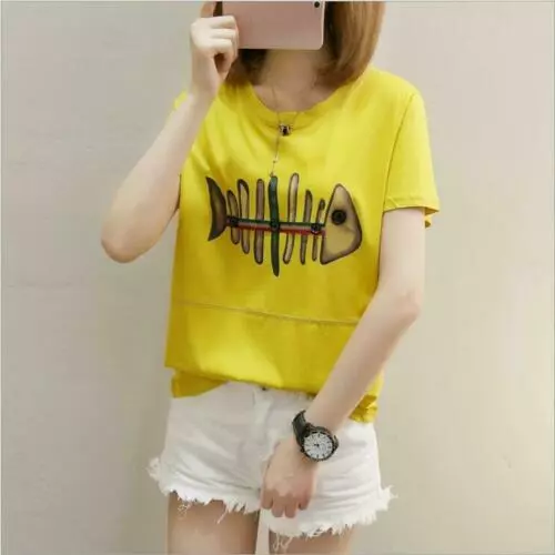 Compre Rosa listrado T Shirts Mulheres Oversize Kawaii Roupas Korean  Fashion Tshirts Long Sleeve Loose Preppy Style Basic Spring Tees Tops