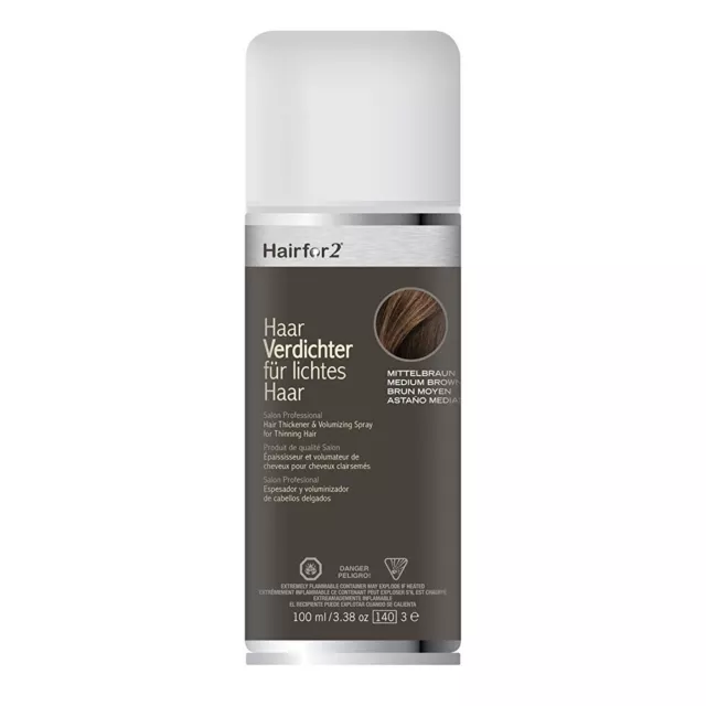 Hairfor2 Haarverdichtung Mittelbraun 100ml