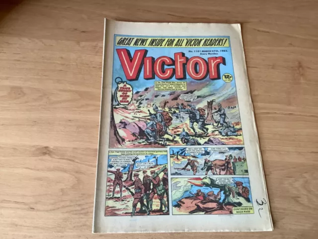 VICTOR Comic #1101 Mar 27th 1982 UK Paper Comic