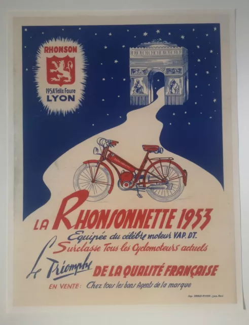 Affiche Ancienne entoilée "La Rhonsonnette"