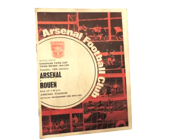Arsenal  v Rouen 1969/70   European Fairs Cup