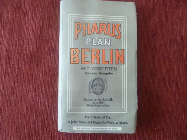 Pharus Plan BERLIN von ca. um 1925, noch sehr gut erhalten