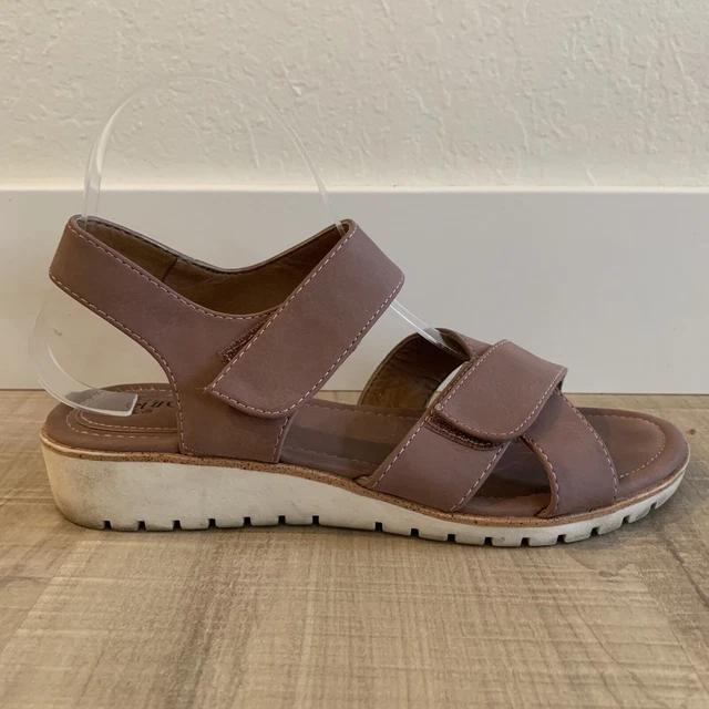 EUROSOFT BY SOFFT Vesta Suede Open Toe Slingback Sandal Womens 11 Heeled Sandal 32.39 PicClick