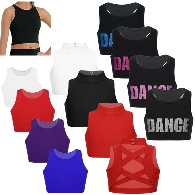 Gilet da ballo senza maniche gilet fitness allenamento palestra set top per ragazze