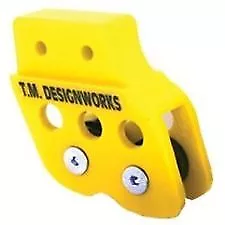 TM Designworks Rear Chain Guide Dual Rollers Yellow Yamaha YFZ450 Raptor 700