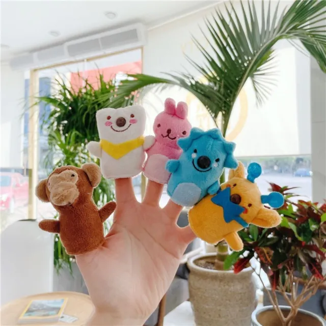 10pcs/set Duck Hand Puppet Soft Doll Toy Plush Finger Puppets  Children Gifts