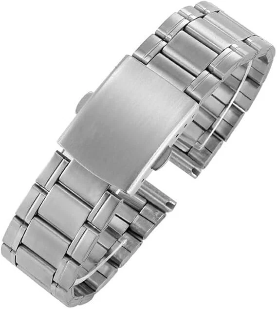 Cinturino Maglia Milano Universale Ricambio Orologio Larghezza 22mm Nero TrAdE Shop Traesio - Foto 7