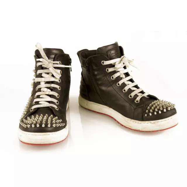 Philipp plein Clouté Montantes Baskets Cuir Taille 37 Chaussures