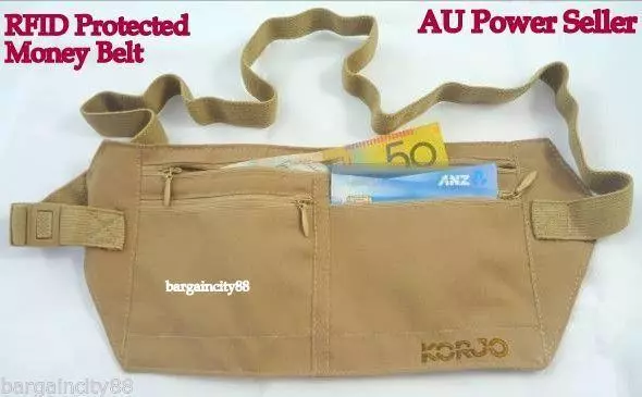 Invisible Travel Waist Pouch Passport Money Belt Bag Hidden Security Wallet RFID