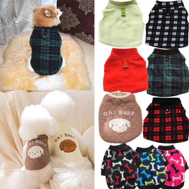 Haustier Hund Warm Fell Fleece Jacke Pullover Winter Kleidung Welpe Wes ,