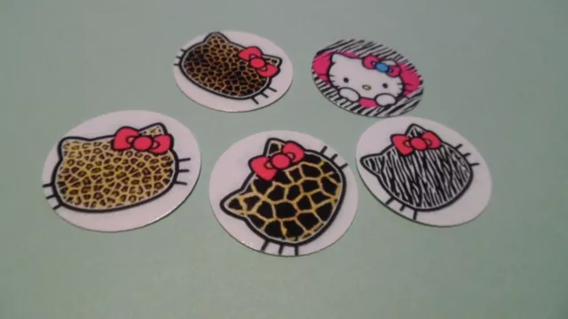 Pre Cut One Inch Bottle Cap Images Hello Kitty Head  Free Shipping