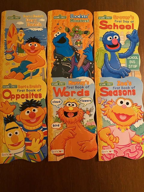 Sesame Street Board Books Lot Of 6 Preschool