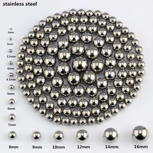 Lot Dia Bearing Balls High Quality  Stainless Steel Precision 1.5-16mm 10-10000x