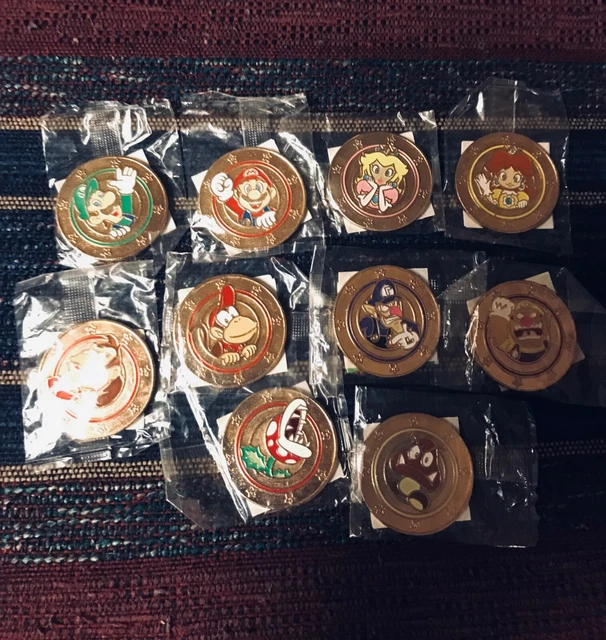 GOLD FRANKFORD WONDER Ball Super Mario Chocolate Candy Stickers and