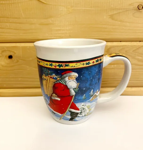 Santa Coffee Mug Christmas Vintage Royal Norfolk 8 oz 1990s