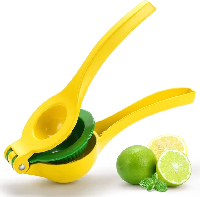 Exprimidor manual de cítricos 2 en 1 | La mayoría de las limas de jugo, limones fáciles de agarrar, apto para lavavajillas