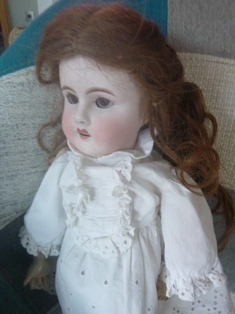 poupée Ancienne tête LEON PRIEUR Limoges parfait état 3