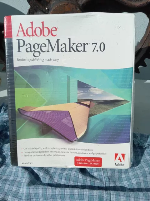 Adobe PageMaker 7.0 for Windows Upgrade Version Factory Sealed NEW