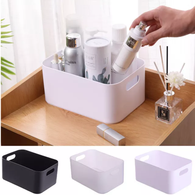 🩸 Plastic Storage Basket Cosmetic Storage Basket Sundries Snack Storage Box