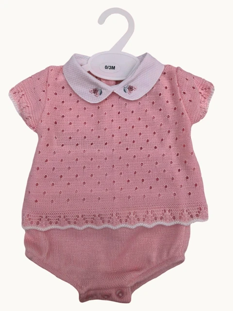Pantaloni top al ginocchio nuovi con etichette bambine romane spagnole 2 pezzi outfit vestiti nuovi con scatola a 12 m