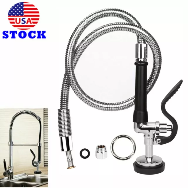 Commercial Pre-Rinse Kitchen Restaurant Tap Pull Down Sprayer Stainless